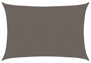 Żagiel przeciwsłoneczny, 160 g/m², antracytowy, 5x6 m, hdpe