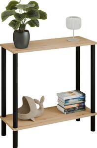Minimalistyczna konsola dąb artisan + czarny T4-D40