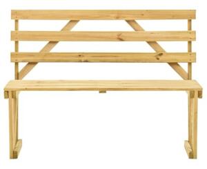 Ławka ogrodowa, 120 cm, impregnowane drewno sosnowe
