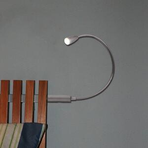 Heitronic Kinkiet LED Berta, chromowy / srebrny, sypialnia, metal, nowoczesny