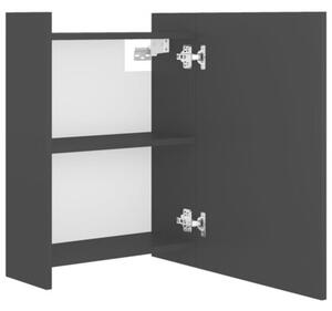 Szafka z lustrem czarna 62,5x20,5x64 cm materiał drewnopochodny
