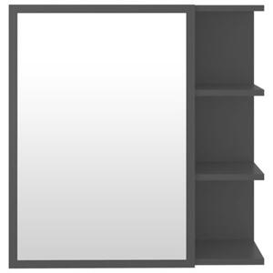 Szafka z lustrem czarna 62,5x20,5x64 cm materiał drewnopochodny