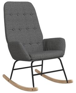 Fotel bujany, jasnoszary, tapicerowany tkaninÄ