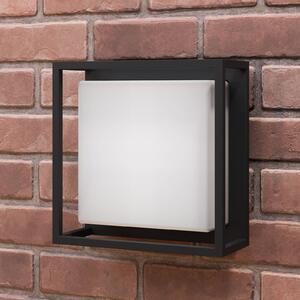 Kinkiet zewnętrzny LED Ilirian Lucande, czarny, aluminium, nowoczesny