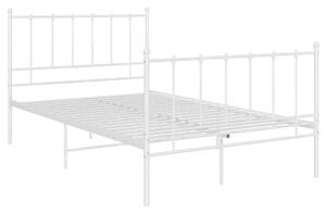Białe metalowe łózko w stylu loftowym 120x200 cm F6-G14