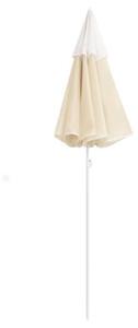 Parasol ogrodowy na stalowym słupku, piaskowy, 180 cm