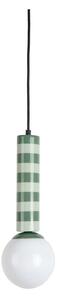 Zielona metalowa lampa wisząca ø 12 cm Rayado – Leitmotiv