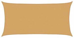 Żagiel przeciwsłoneczny, 160 g/m², piaskowy, 4x7 m, hdpe