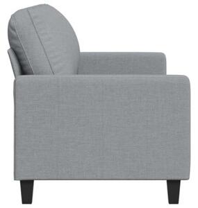 Sofa 3-osobowa, jasnoszara, 180 cm, tapicerowana tkaninÄ