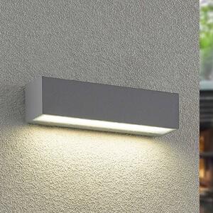 Kinkiet zewnętrzny LED Lengo Arcchio, aluminiowy / szary / cynkowy, aluminium, nowoczesny