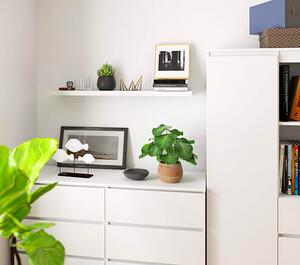 Biała minimalistyczna półka - Imersin 3X 100 cm