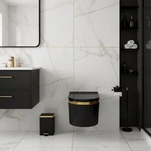 Miska WC HYDROSAN LUMA-BL-GL-RIM-03 Owalny Czarny połysk