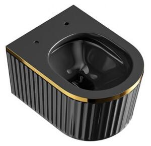 Miska WC HYDROSAN LUMA-BL-GL-RIM-03 Owalny Czarny połysk