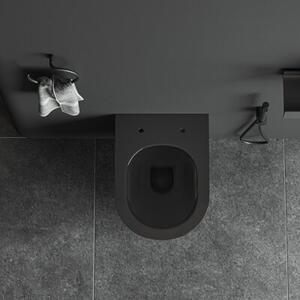 Miska WC HYDROSAN LUMA-BL-GL-RIM-03 Owalny Czarny połysk