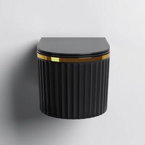 Miska WC HYDROSAN LUMA-BL-GL-RIM-03 Owalny Czarny połysk