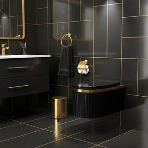 Miska WC HYDROSAN LUMA-BL-GL-RIM-03 Owalny Czarny połysk
