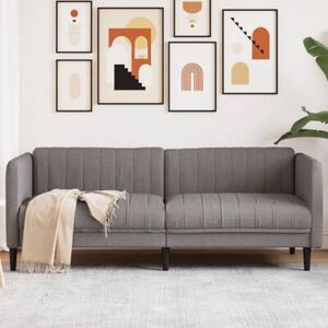 Sofa 3-osobowa, kolor taupe, tapicerowana tkaninÄ
