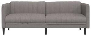 Sofa 3-osobowa, kolor taupe, tapicerowana tkaninÄ