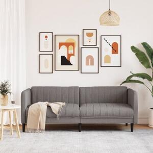 Sofa 3-osobowa, kolor taupe, tapicerowana tkaninÄ