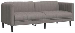 Sofa 3-osobowa, kolor taupe, tapicerowana tkaninÄ