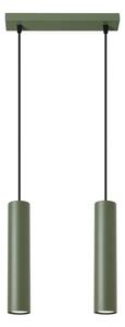 Podwójna oliwkowa lampa wisząca - 6X M058 P8-F64