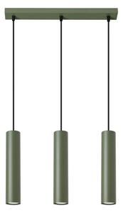 Loftowa potrójna lampa sufitowa w oliwkowym kolorze - Z4-G63
