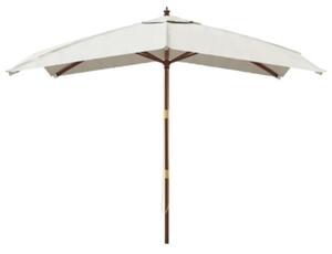 Parasol ogrodowy na drewnianym słupku, piaskowy, 300x300x273 cm