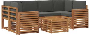 Zestaw mebli ogrodowych z litego drewna akacjowego - nowoczesny i elegancki design