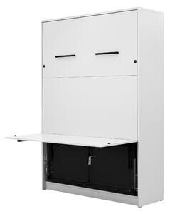 Półkotapczan pionowy Genius 140x200 z biurkiem - biały mat