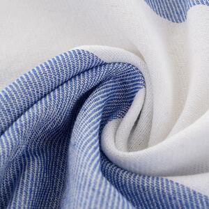 Ręcznik plażowy FARAO, niebiesko-biały