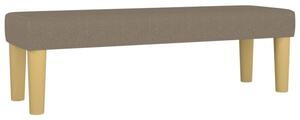 Ławka, taupe, 100x30x30 cm, tapicerowana tkaniną