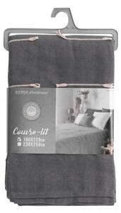 Antracytowa narzuta 180x220 cm Fileo – douceur d'intérieur