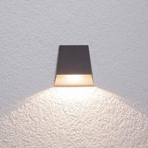 Kinkiet zewnętrzny LED Hanno Lucande, czarny, aluminium, nowoczesny