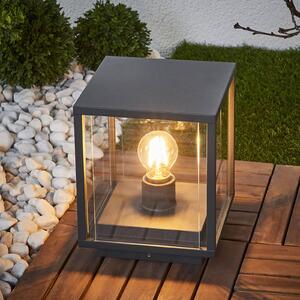 Lampa ogrodowa stojąca Annalea Lucande, możliwość ściemniania, czarny, aluminium, nowoczesny