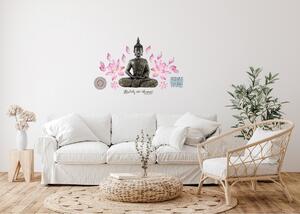 Dekoracja samoprzylepna Budda, 42,5 x 65 cm