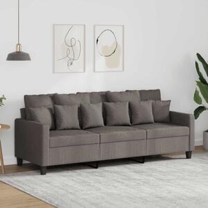 Sofa 3-osobowa, kolor taupe, 180 cm, tapicerowana tkaninÄ
