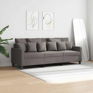 Sofa 3-osobowa, kolor taupe, 180 cm, tapicerowana tkaninÄ