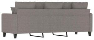 Sofa 3-osobowa, kolor taupe, 180 cm, tapicerowana tkaninÄ
