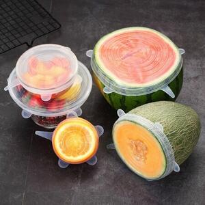 4Home Komplet silikonowych wieczek Fresh, 6 szt