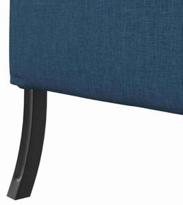 Sofa z wysokim oparciem niebieski 109 x 56 x 121 cm tkanina