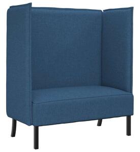 Sofa z wysokim oparciem niebieski 109 x 56 x 121 cm tkanina