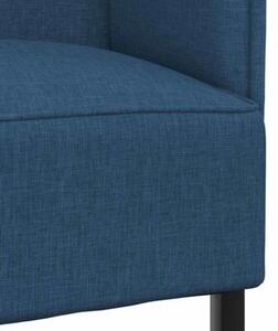 Sofa z wysokim oparciem niebieski 109 x 56 x 121 cm tkanina