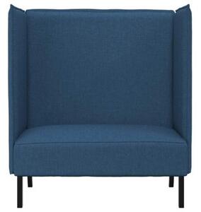 Sofa z wysokim oparciem niebieski 109 x 56 x 121 cm tkanina