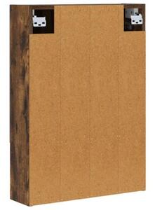 Szafka z lustrem do łazienki dąb wędzony 50 x 14,5 x 70 cm