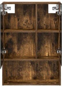 Szafka z lustrem do łazienki dąb wędzony 50 x 14,5 x 70 cm