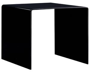 Stolik kawowy, czarny, 50 x 50 x 45 cm, szkło hartowane