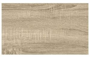 Półki ścienne, 4 szt., dębowo-białe, 40 x 23,5 x 3,8 cm, mdf