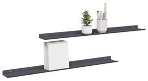 Wisząca półka ścienna z matowej stali - nowoczesny design, oszczędność miejsca, łatwy montaż