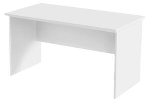 Biurko białe proste z przelotką BP02/7, biurko do biura, do domu
