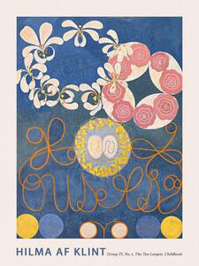 Reprodukcja The Very First Abstract Collection The 10 Largest No 1 in Blue - Hilma af Klint